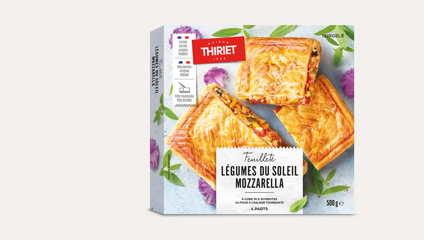 Feuilleté légumes du soleil mozzarella