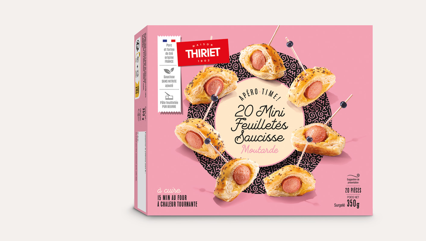 20 Mini feuilletés saucisse à la moutarde