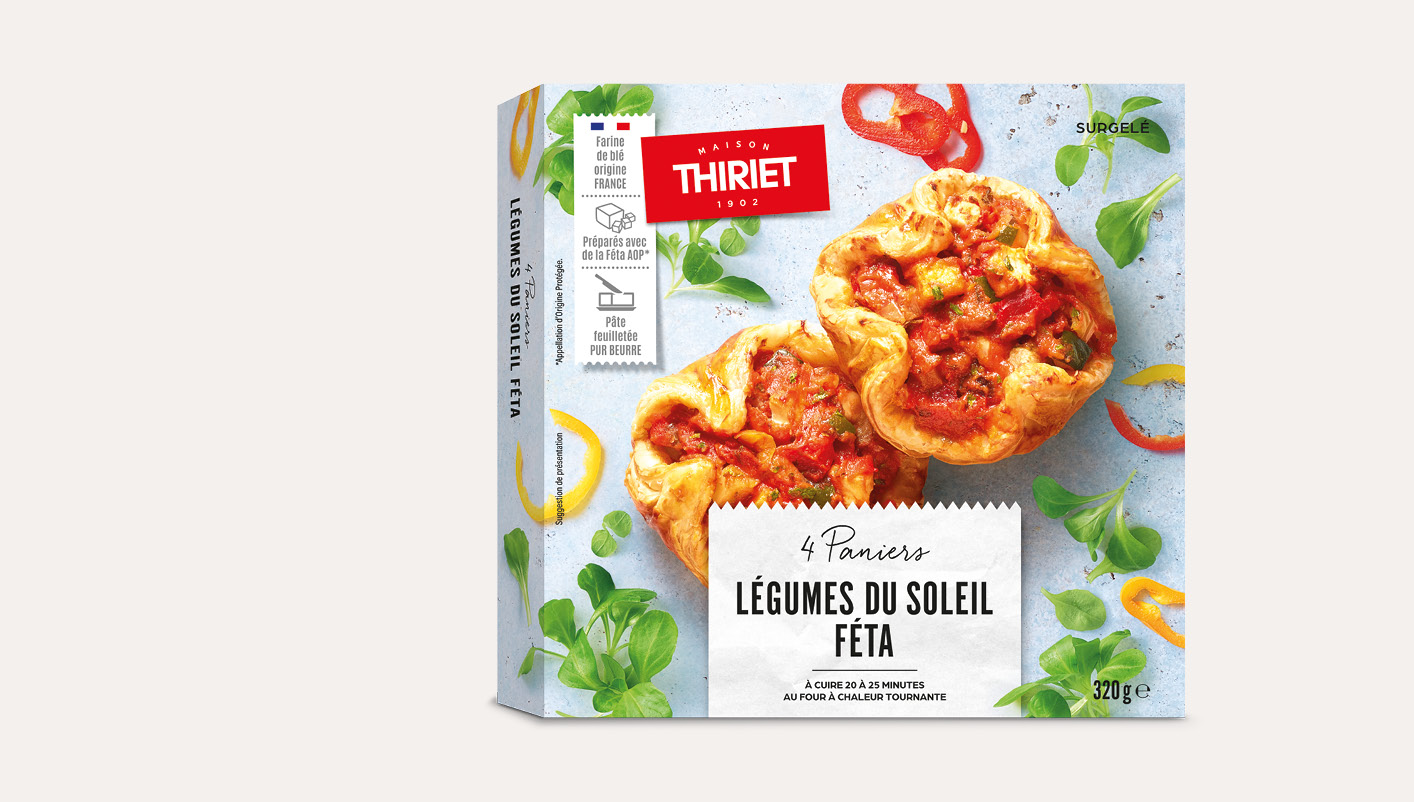4 paniers légumes du soleil, féta