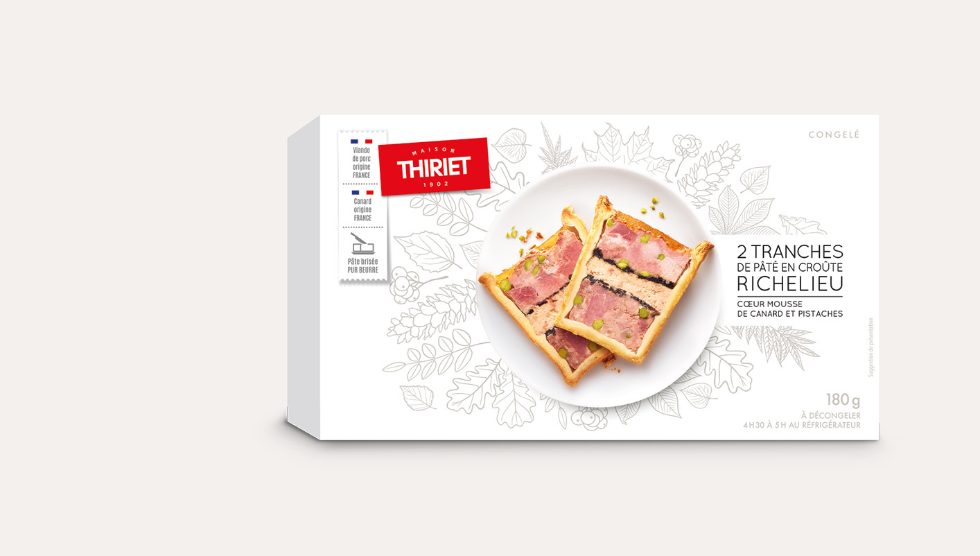 2 tranches de pâté en croûte richelieu