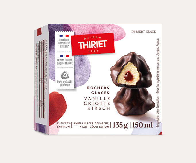 Rochers glacés vanille/griotte/kirsch