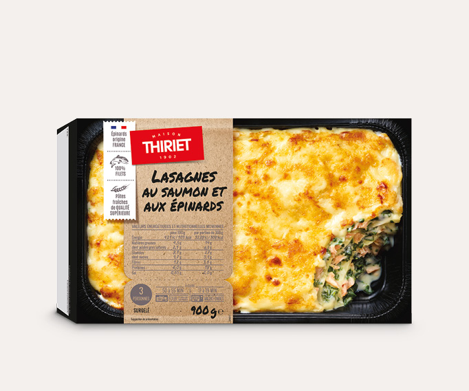 Lasagnes au saumon et aux épinards La 2ème à -40%