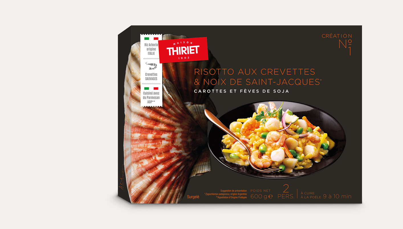 Risotto aux crevettes et noix de Saint-Jacques*