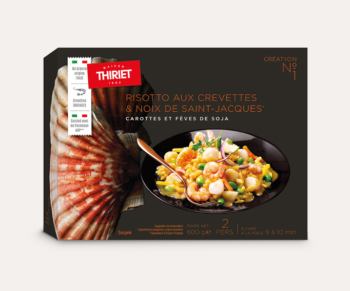 Risotto aux crevettes et noix de St-Jacques*