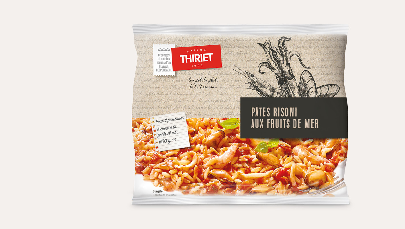 Pâtes risoni aux fruits de mer le 2ème à -50%