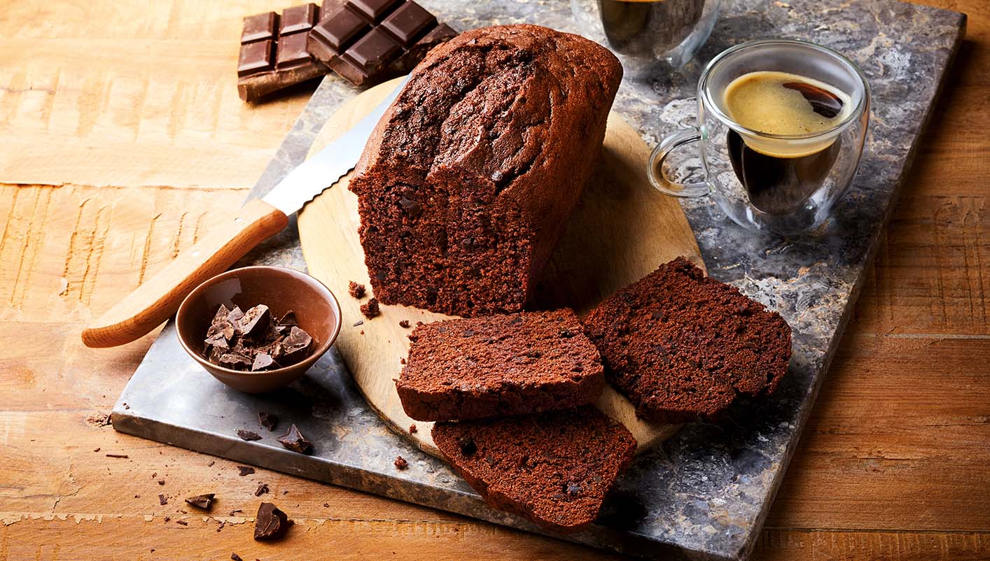 Cake au chocolat avec pépites de chocolat