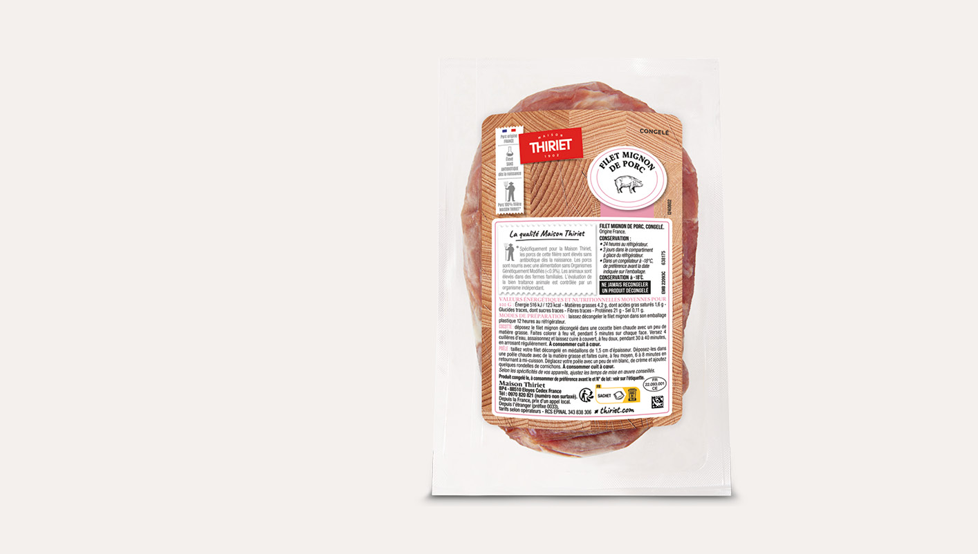 Filet mignon de porc - sans antibiotique dès la naissance