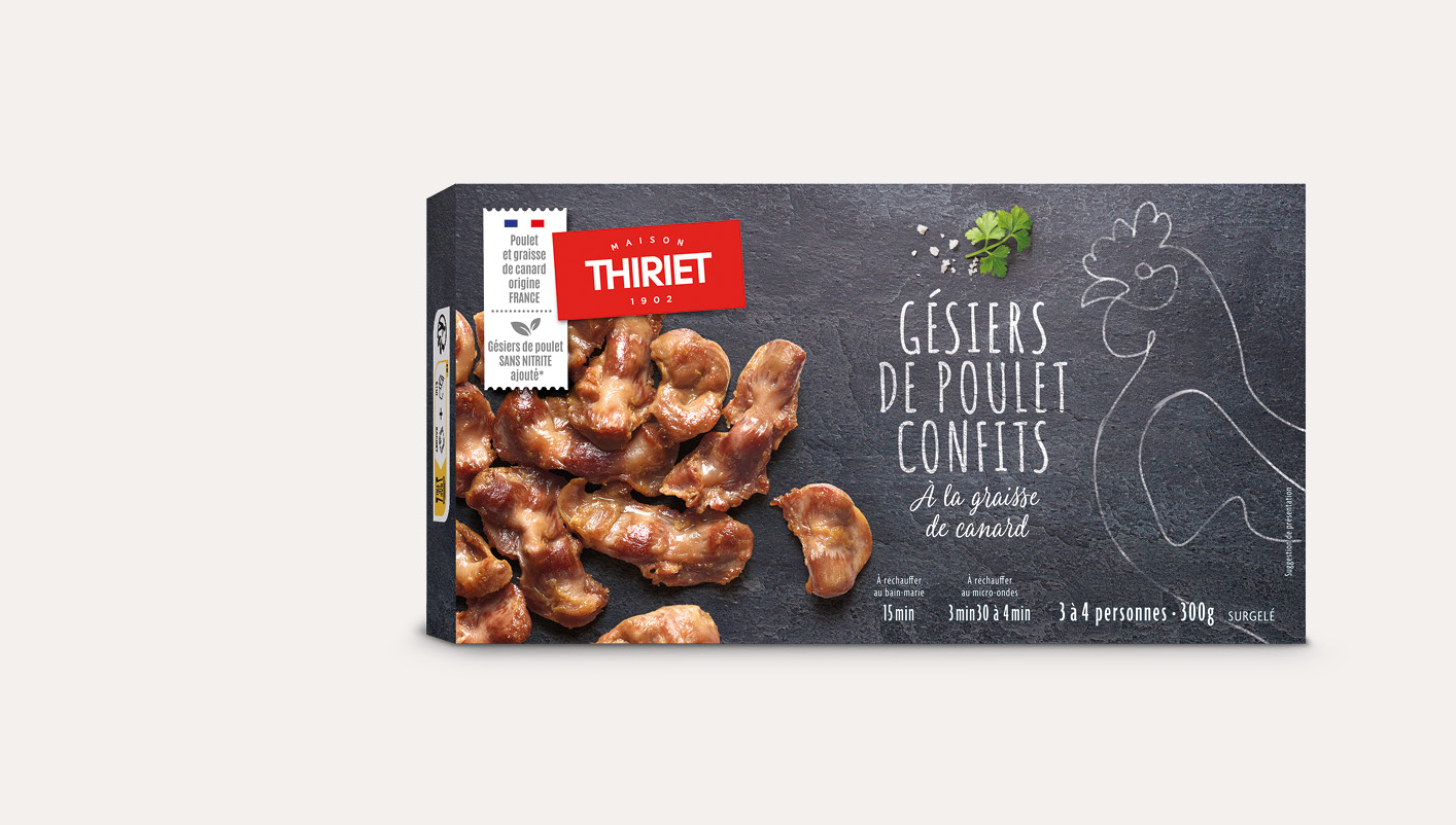 Gésiers de poulet confits à la graisse de canard