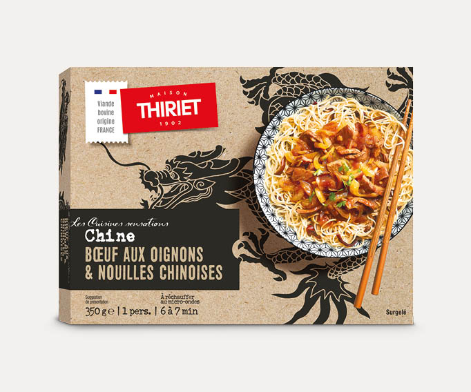 Bœuf aux oignons et nouilles chinoises