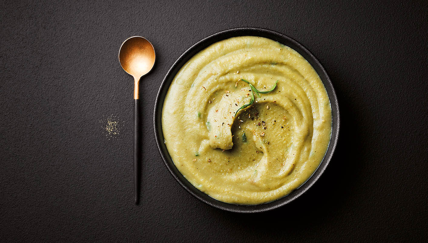 Purée  cuisinée d'artichauts et pommes de terre