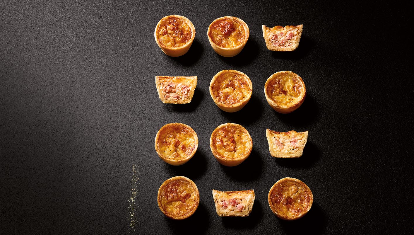 15 Mini quiches lorraines