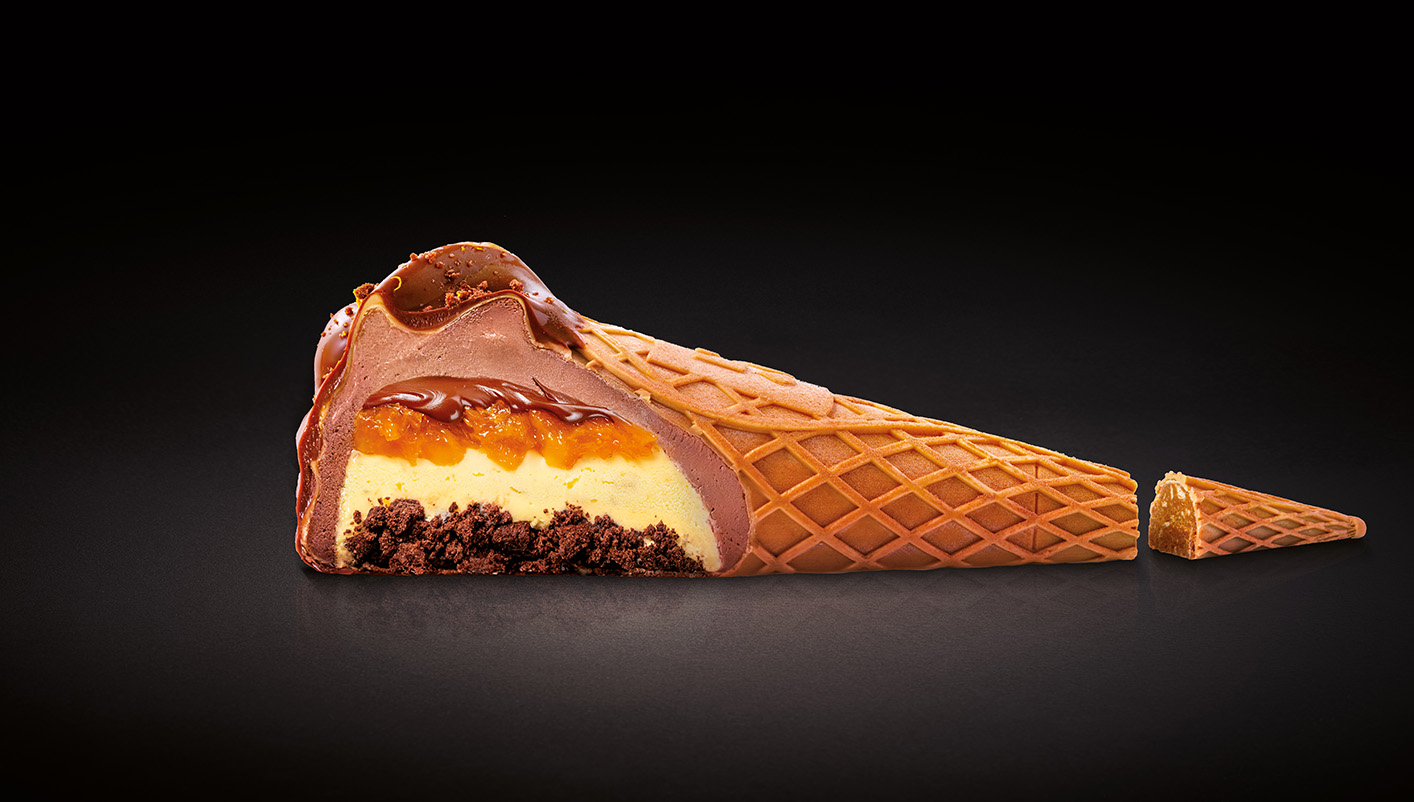 Iconic cône artisanal chocolat/orange