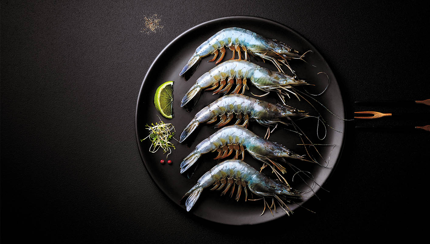 Gambas bleues entières crues - 8/12 pièces