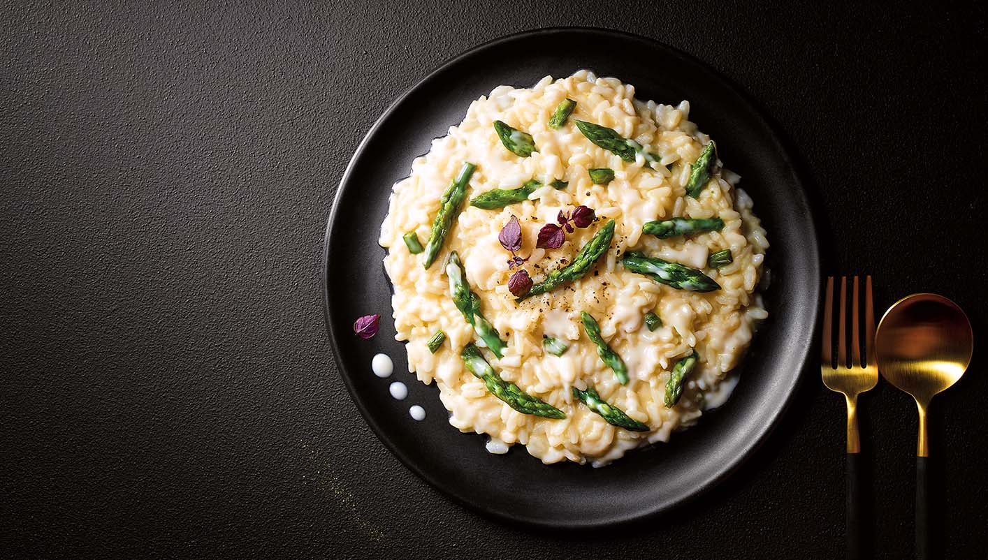 Risotto aux pointes d'asperges vertes