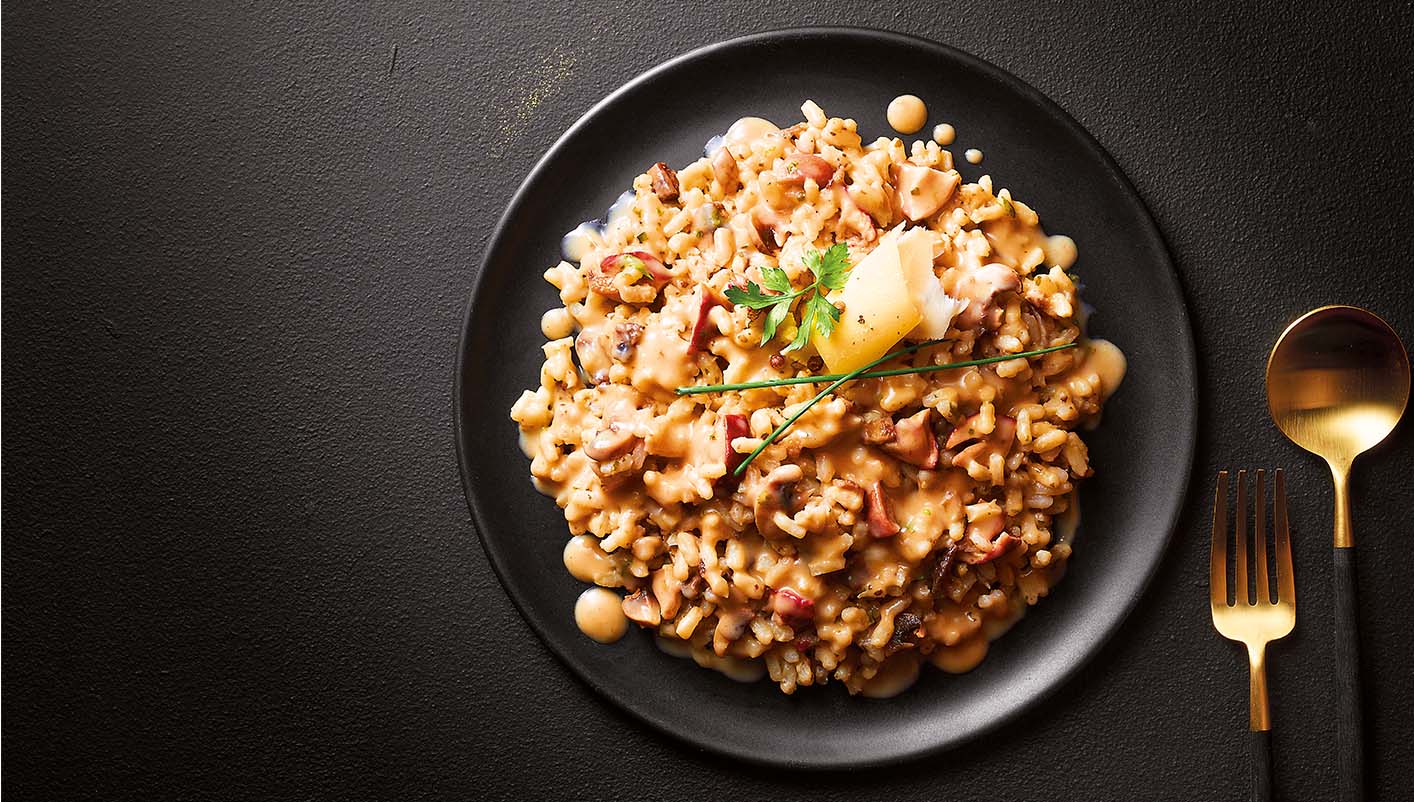 Risotto aux champignons de Paris et cèpes Le 2ème à -30%