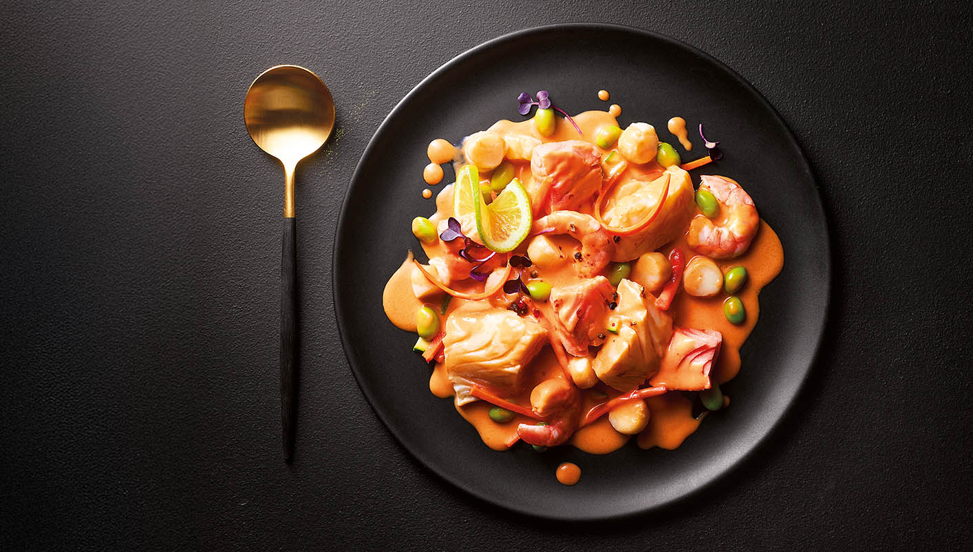 Gourmandise de la mer sauce Cognac Fine Champagne
