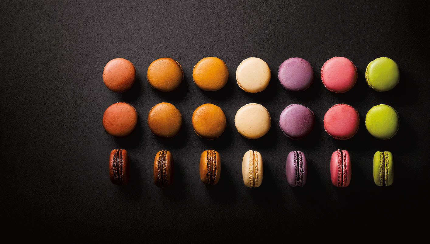 6 Macarons à la vanille Bourbon de Madagascar Le lot de 2