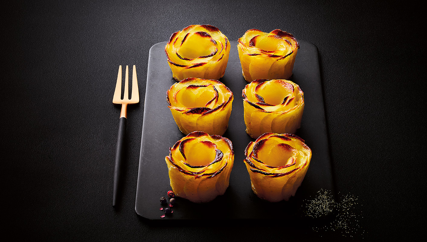 6 Roses de pommes de terre