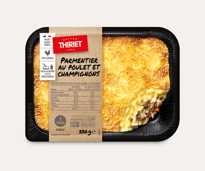 Plats cuisinés individuels Le lot de 4