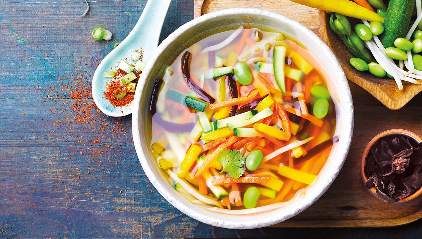 Légumes pour bouillon à l'asiatique