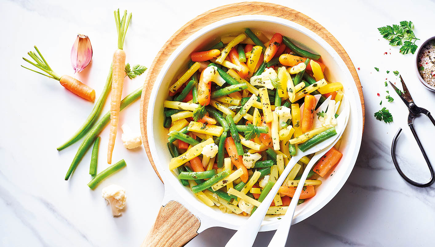 Poêlée cuisinée de légumes assortis