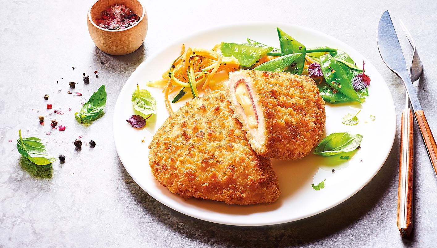 4 Escalopes cordons bleus de poulet