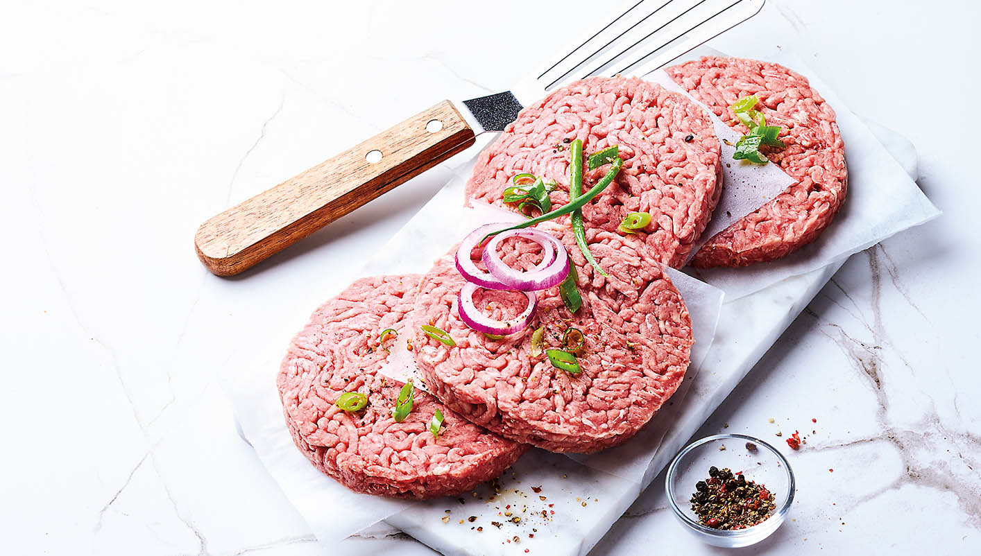 4 Steaks hachés ronds pur bœuf 15% MG race Charolaise