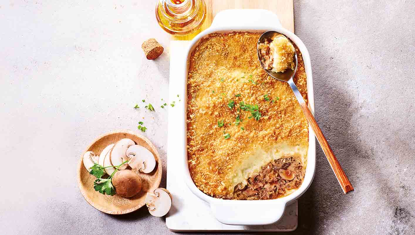 Parmentier d'effiloché de canard