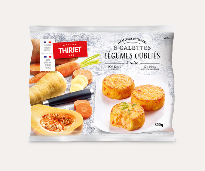 Lot de 2 x 8 galettes légumes Le lot de 2 au choix