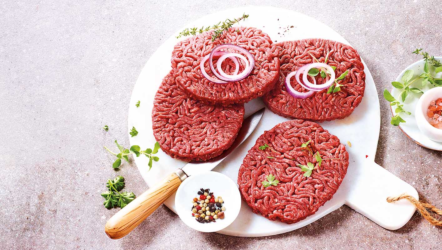 4 Steaks hachés façon bouchère pur bœuf 5% M.G. biologiques