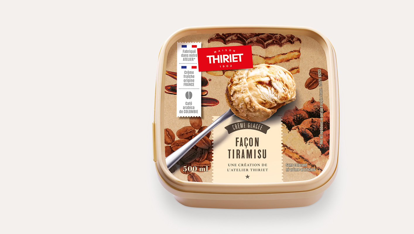 Crème glacée façon tiramisu