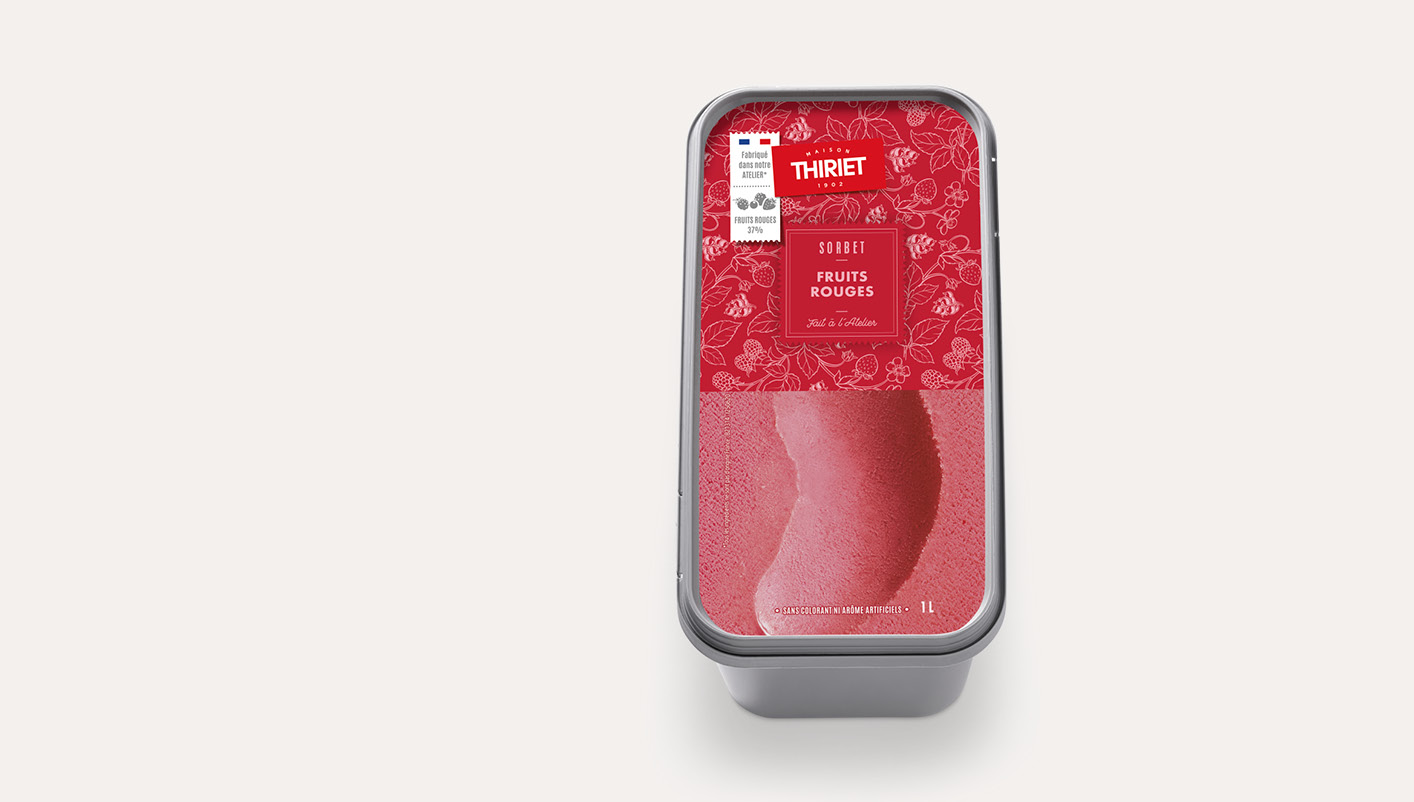 Sorbet fruits rouges