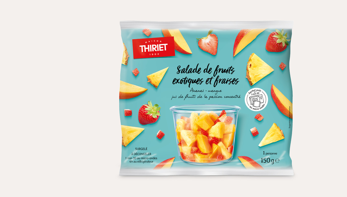 Sachet de fruits exotiques et fraises