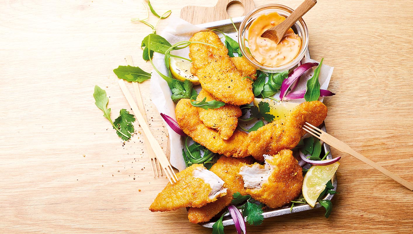 Aiguillettes de poulet panées croustillantes Le 2ème à -50%