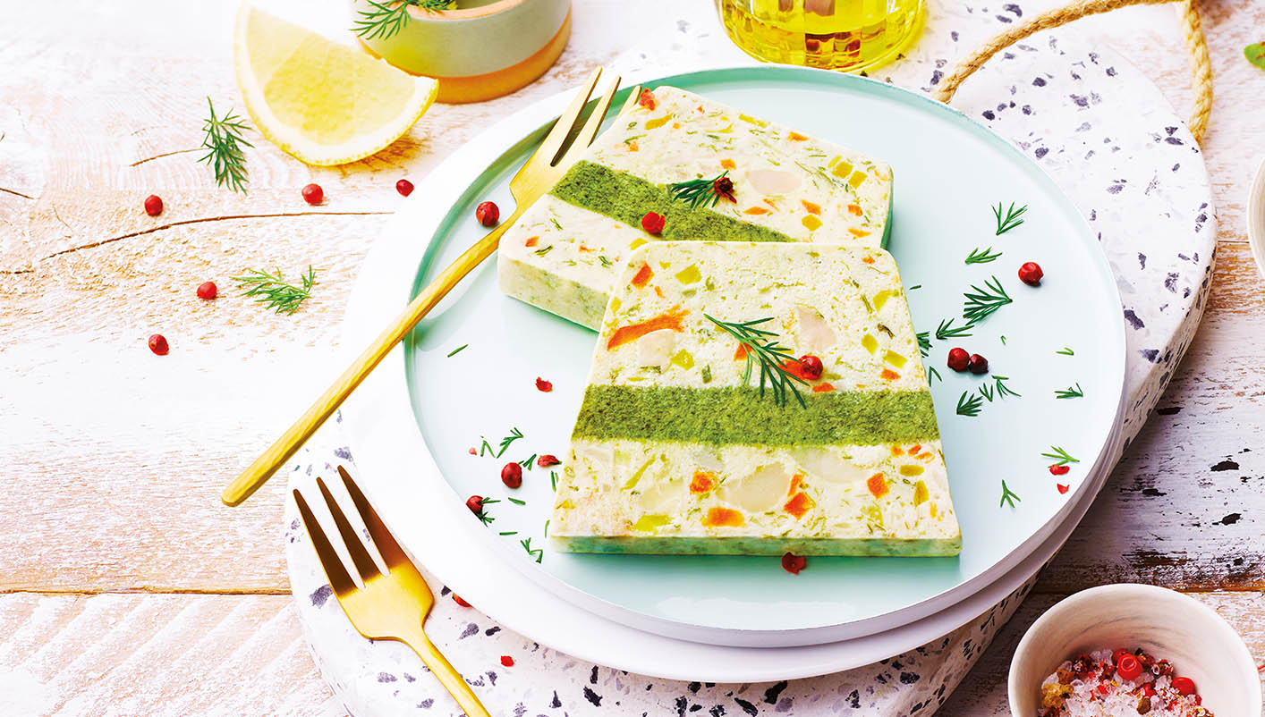 4 tranches de terrine aux noix de Saint-Jacques