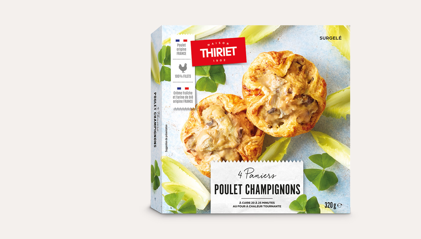 8 Paniers poulet/champignons La 2ème à -40%