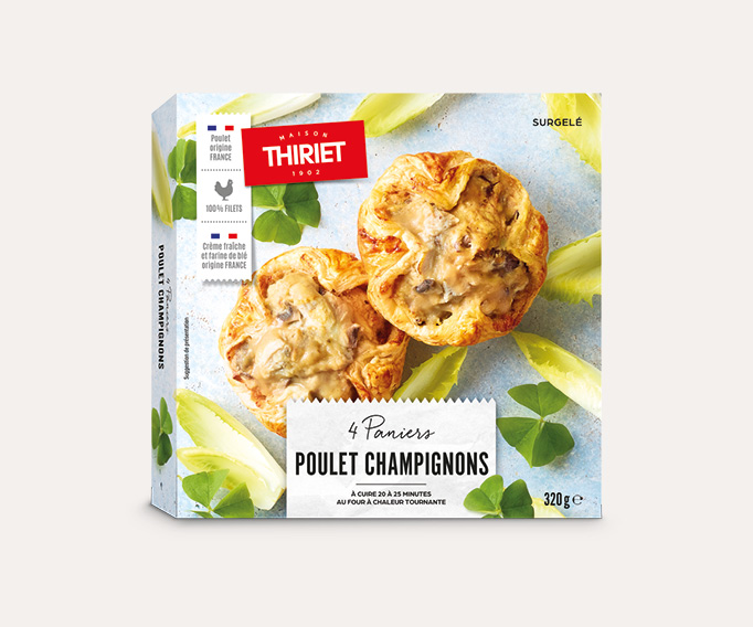 4 Paniers poulet/champignons La 2ème à -50%