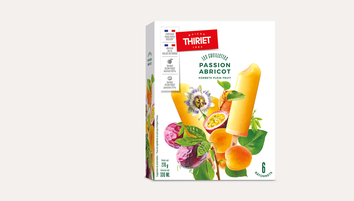 6 Bâtonnets Plein Fruit Passion Abricot