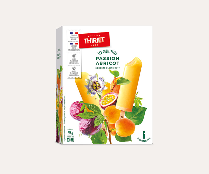 6 Bâtonnets Plein Fruit Passion Abricot