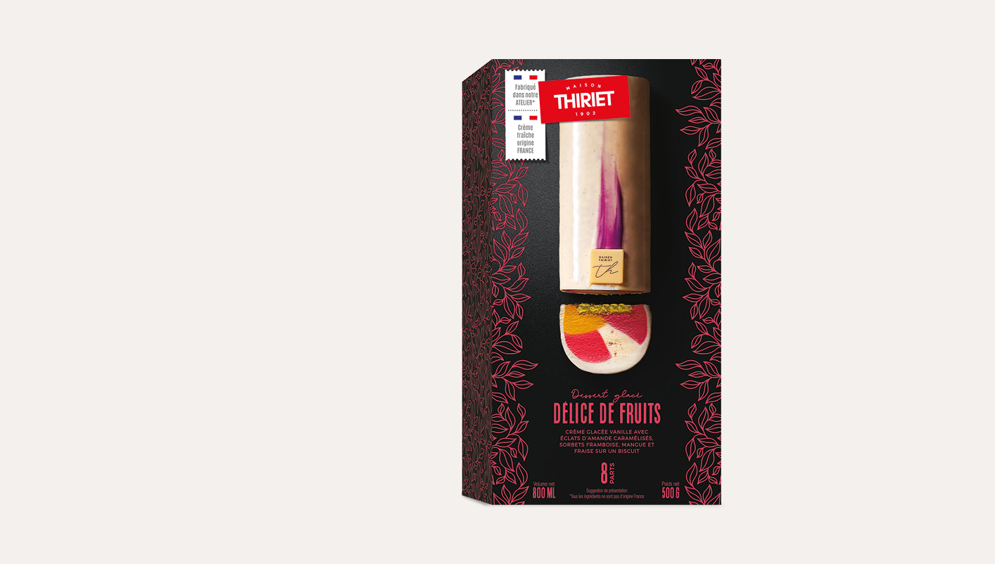 Délice de fruits vanille framboise mangue fraise