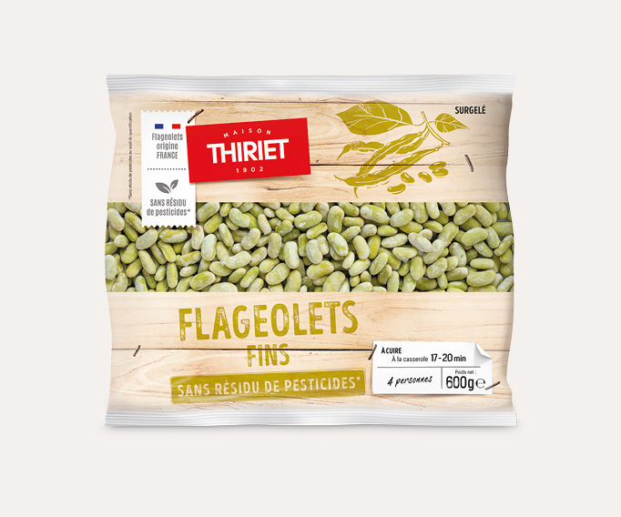 Flageolets fins sans résidu de pesticides