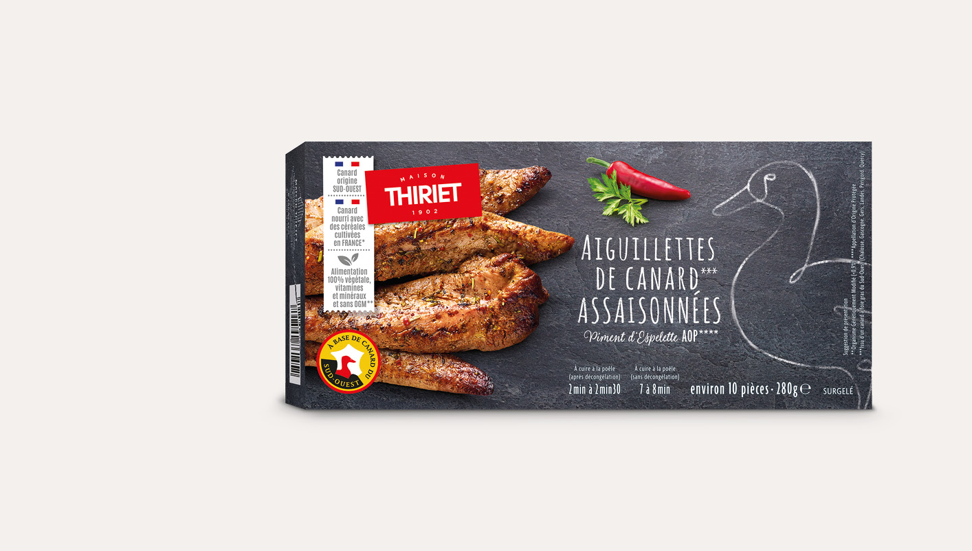Aiguillettes de canard assaisonnées - piment d'Espelette AOP
