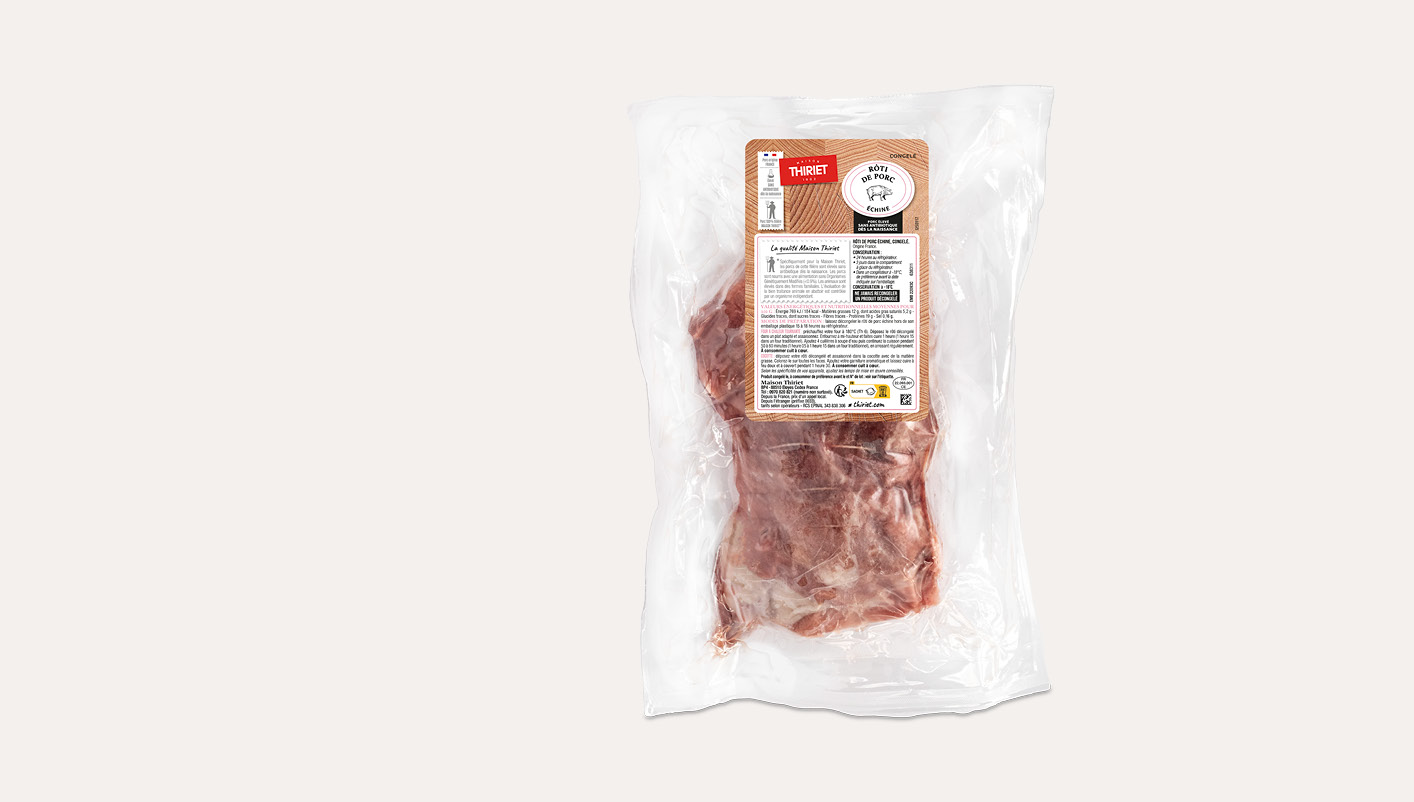 Rôti de porc échine sans antibiotique
