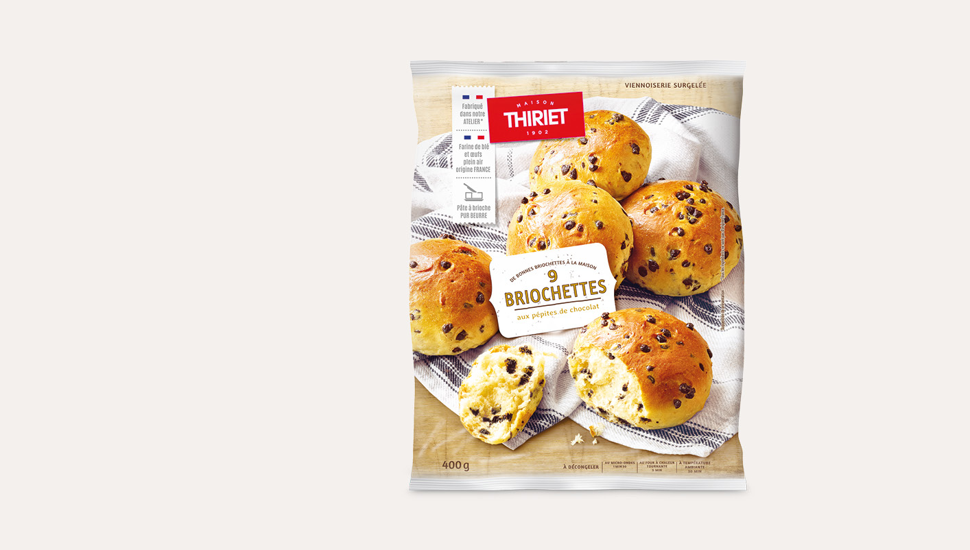 9 Briochettes pur beurre aux pépites de chocolat