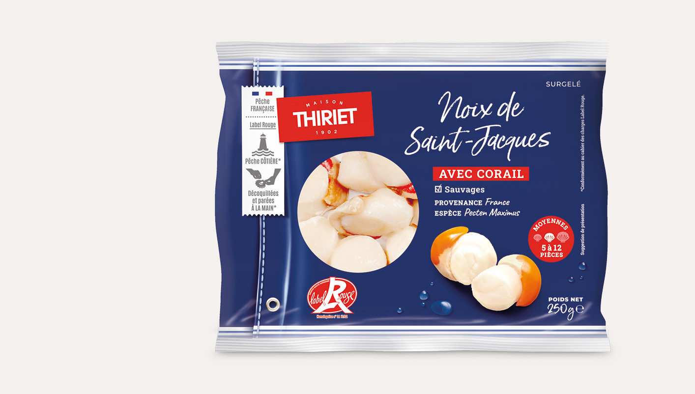 Noix de St-Jacques avec corail
