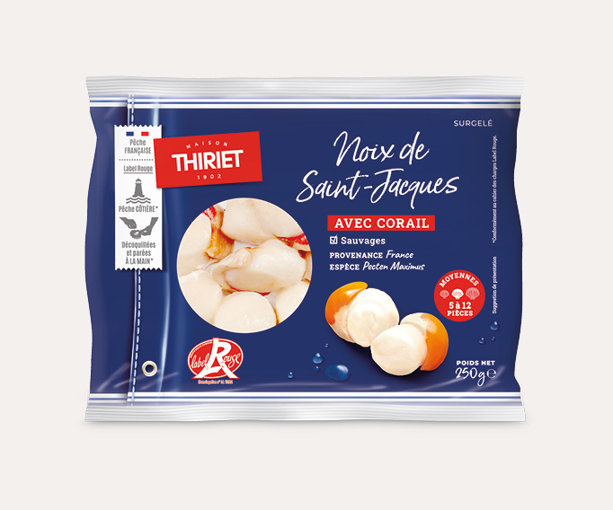 Noix de St-Jacques avec corail