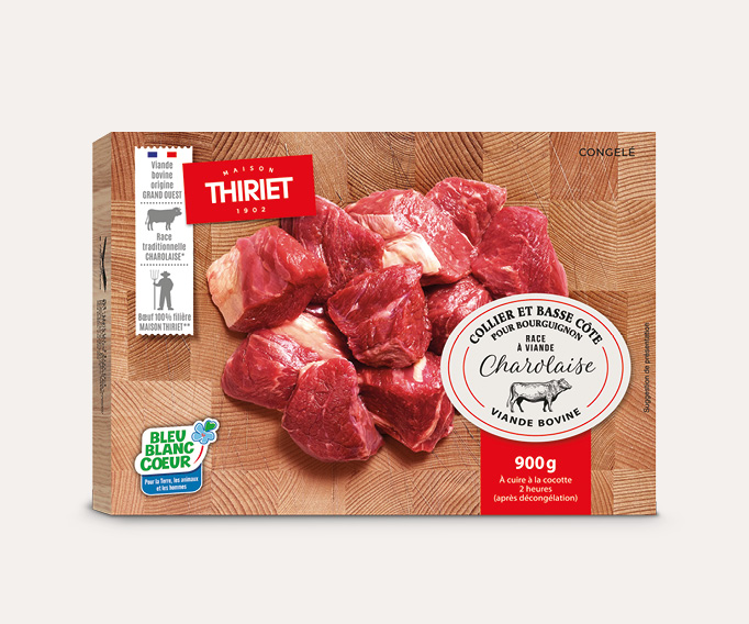 Collier et basse côte pour bourguignon race à viande Charola