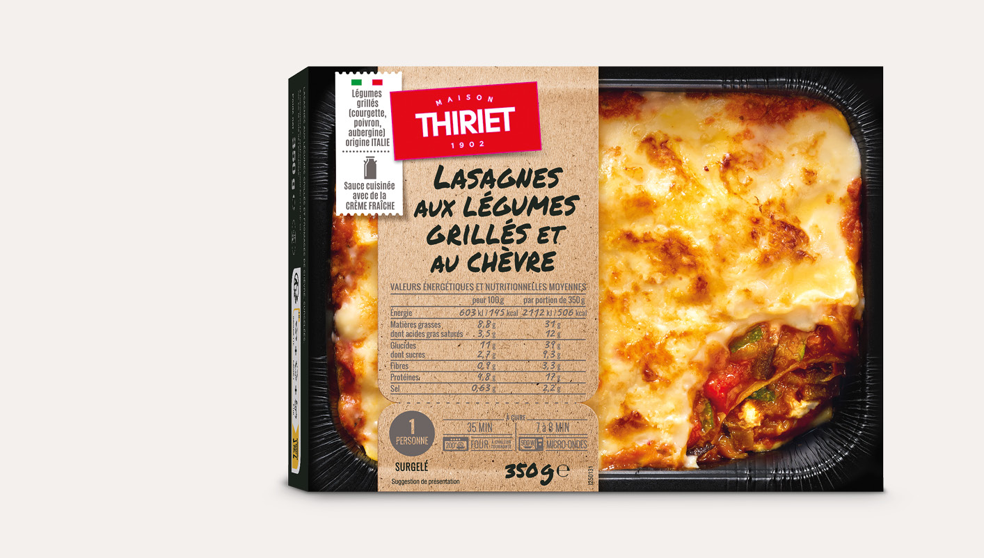 Lasagnes aux légumes grillés et au chèvre