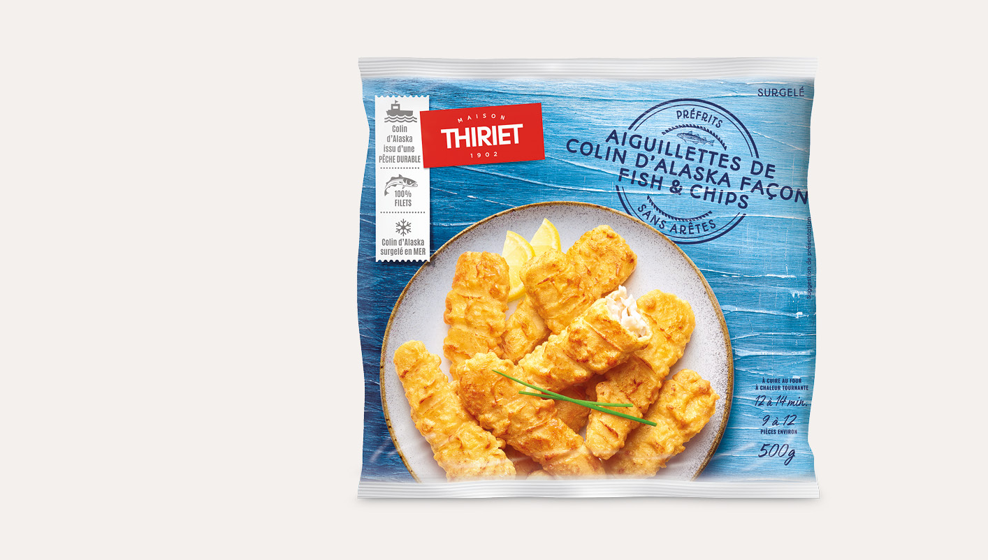 Aiguillettes de colin d'Alaska Fish and Chips Le lot de 2