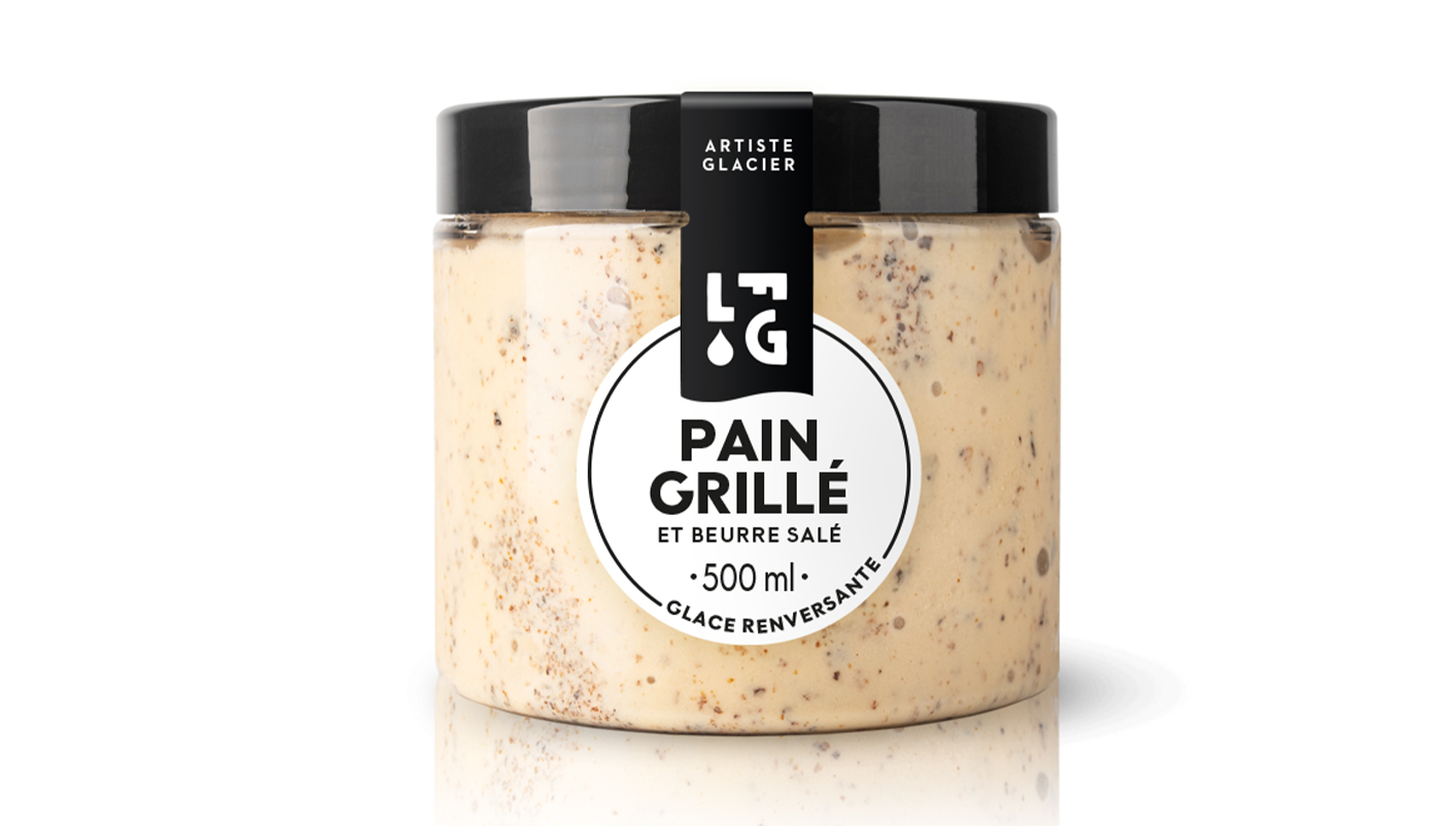 Crème glacée pain grillé et beurre salé